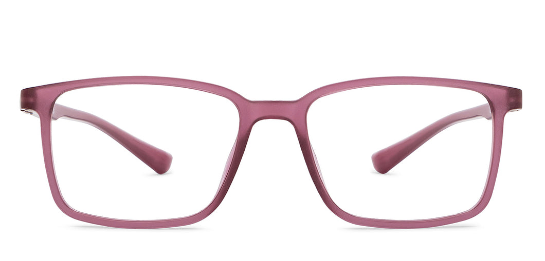 Purple Rectangle Full Rim Unisex Eyeglasses by Lenskart BLU Screen Glasses-210081