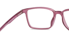 Load image into Gallery viewer, Purple Rectangle Full Rim Unisex Eyeglasses by Lenskart BLU Screen Glasses-210081
