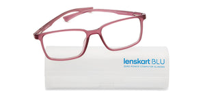 Purple Rectangle Full Rim Unisex Eyeglasses by Lenskart BLU Screen Glasses-210081