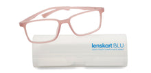 Load image into Gallery viewer, Pink Rectangle Full Rim Unisex Eyeglasses by Lenskart BLU Screen Glasses-210082