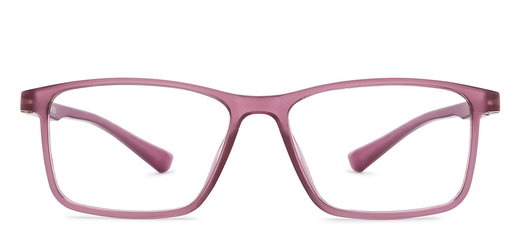 Purple Rectangle Full Rim Unisex Eyeglasses by Lenskart BLU Screen Glasses-210073
