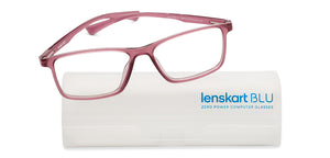 Purple Rectangle Full Rim Unisex Eyeglasses by Lenskart BLU Screen Glasses-210073