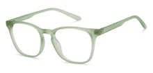 Load image into Gallery viewer, Green Geometric Full Rim Kids Eyeglasses by Hooper Screen Glasses-216582