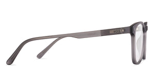 Matte Light Grey Wayfarer Full Rim Unisex Eyeglasses by Lenskart Hustlr-227534