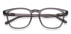 Matte Light Grey Wayfarer Full Rim Unisex Eyeglasses by Lenskart Hustlr-227534