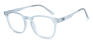 Sky Blue Wayfarer Full Rim Unisex Eyeglasses by Lenskart Hustlr-227535