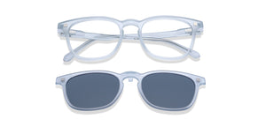 Sky Blue Wayfarer Full Rim Unisex Eyeglasses by Lenskart Hustlr-227535