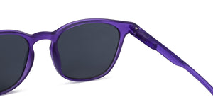 Violet Wayfarer Full Rim Unisex Sunglasses by Lenskart Hustlr-219261
