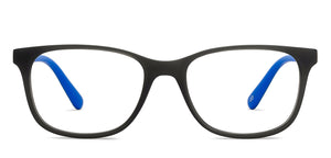 Black Rectangle Full Rim Kids Eyeglasses by Hooper Screen Glasses-212038