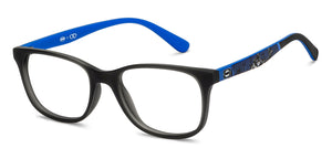 Black Rectangle Full Rim Kids Eyeglasses by Hooper Screen Glasses-212038