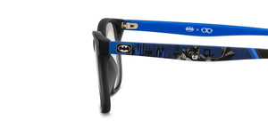 Black Rectangle Full Rim Kids Eyeglasses by Hooper Screen Glasses-212038