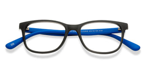 Black Rectangle Full Rim Kids Eyeglasses by Hooper Screen Glasses-212038
