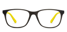 Load image into Gallery viewer, Black Rectangle Full Rim Kids Eyeglasses by Hooper Screen Glasses-212040