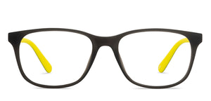 Black Rectangle Full Rim Kids Eyeglasses by Hooper Screen Glasses-212040