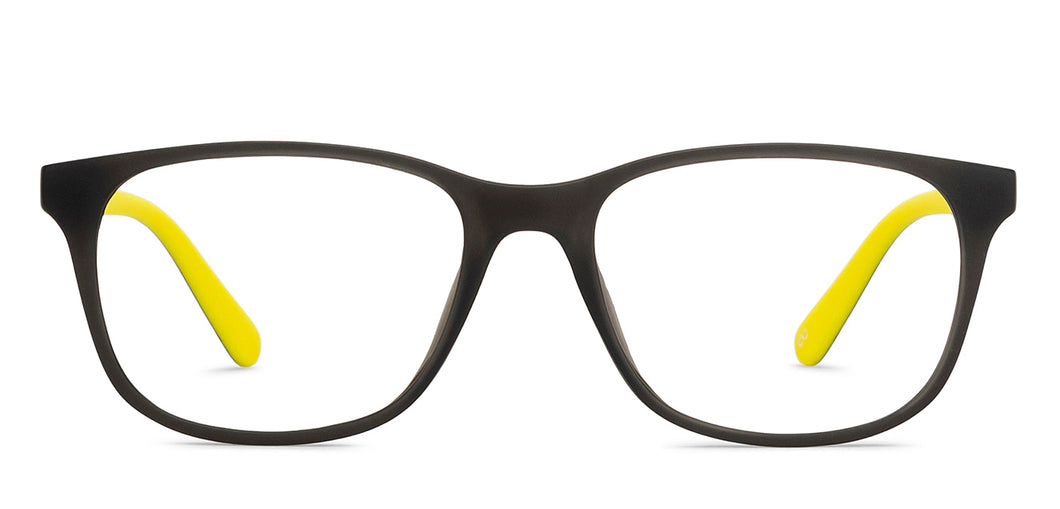 Black Rectangle Full Rim Kids Eyeglasses by Hooper Screen Glasses-212040