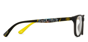 Black Rectangle Full Rim Kids Eyeglasses by Hooper Screen Glasses-212040