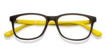 Load image into Gallery viewer, Black Rectangle Full Rim Kids Eyeglasses by Hooper Screen Glasses-212040