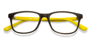Black Rectangle Full Rim Kids Eyeglasses by Hooper Screen Glasses-212040