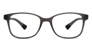 Grey Rectangle Full Rim Kids Eyeglasses by Hooper Screen Glasses-212042