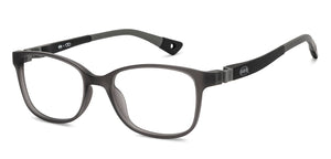 Grey Rectangle Full Rim Kids Eyeglasses by Hooper Screen Glasses-212042