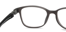Load image into Gallery viewer, Grey Rectangle Full Rim Kids Eyeglasses by Hooper Screen Glasses-212042