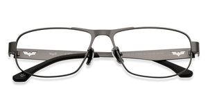 Gunmetal Rectangle Full Rim Unisex Eyeglasses by Lenskart STUDIO-213162