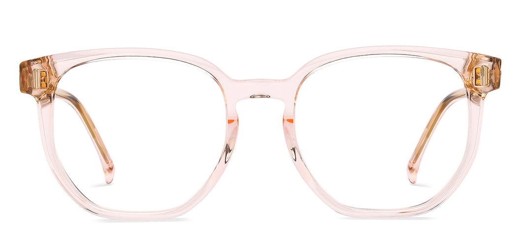 Pink Pentagonal Full Rim Unisex Eyeglasses by Lenskart-217401