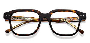 Tortoise Square Full Rim Unisex Eyeglasses by Lenskart-217403