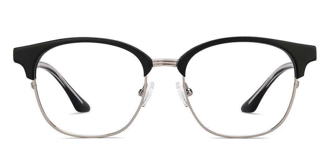 Black Square Full Rim Unisex Eyeglasses by Lenskart-217407
