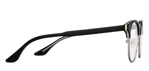 Black Square Full Rim Unisex Eyeglasses by Lenskart-217407
