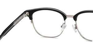 Black Square Full Rim Unisex Eyeglasses by Lenskart-217407