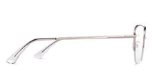 Load image into Gallery viewer, Silver Cat Eye Half Rim Women Eyeglasses by Lenskart-219919