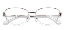 Load image into Gallery viewer, Silver Cat Eye Half Rim Women Eyeglasses by Lenskart-219919