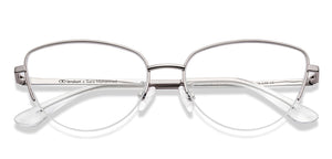 Silver Cat Eye Half Rim Women Eyeglasses by Lenskart-219919