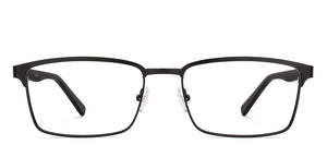 Black Rectangle Full Rim Men Eyeglasses by Lenskart-223072