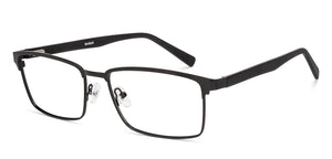 Black Rectangle Full Rim Men Eyeglasses by Lenskart-223072