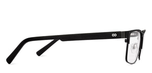 Black Rectangle Full Rim Men Eyeglasses by Lenskart-223073