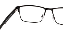 Load image into Gallery viewer, Black Rectangle Full Rim Men Eyeglasses by Lenskart-223073