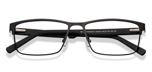Black Rectangle Full Rim Men Eyeglasses by Lenskart-223073
