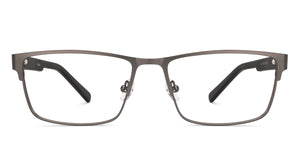 Gunmetal Rectangle Full Rim Men Eyeglasses by Lenskart-223074