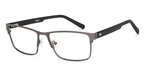 Gunmetal Rectangle Full Rim Men Eyeglasses by Lenskart-223074