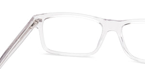 Transparent Rectangle Full Rim Men Eyeglasses by Lenskart-223078