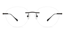 Load image into Gallery viewer, Black Round Rimless Unisex Eyeglasses by Lenskart-223177