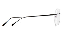Load image into Gallery viewer, Black Round Rimless Unisex Eyeglasses by Lenskart-223177