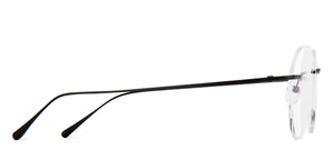 Black Round Rimless Unisex Eyeglasses by Lenskart-223177