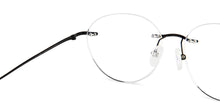 Load image into Gallery viewer, Black Round Rimless Unisex Eyeglasses by Lenskart-223177