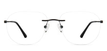 Load image into Gallery viewer, Black Square Rimless Unisex Eyeglasses by Lenskart-223179