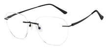Load image into Gallery viewer, Black Square Rimless Unisex Eyeglasses by Lenskart-223179