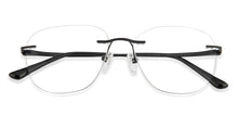 Load image into Gallery viewer, Black Square Rimless Unisex Eyeglasses by Lenskart-223179