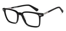 Load image into Gallery viewer, Black Rectangle Full Rim Unisex Eyeglasses by Lenskart-225819